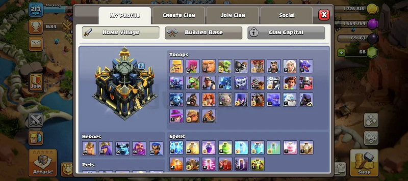 Clash of clans town hall 1763228834683010111