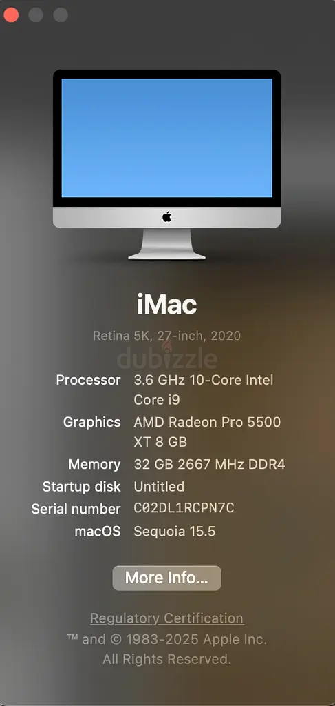 iMAC APPLE63256078379521111