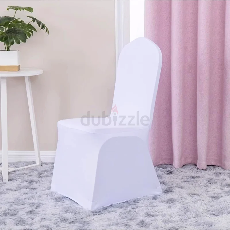 70 White stretch chair covers with 60 chair bows decorations63221860482946112