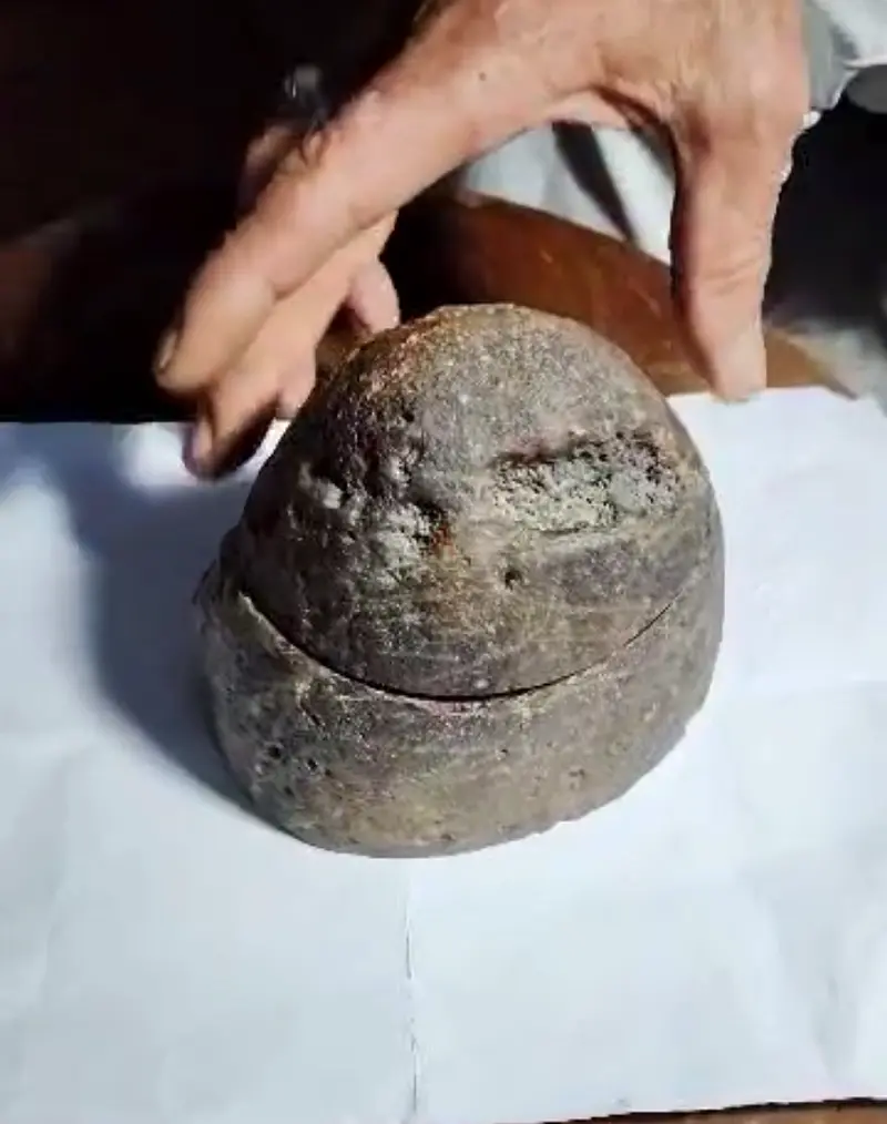 Unique Textured Rock Artifact