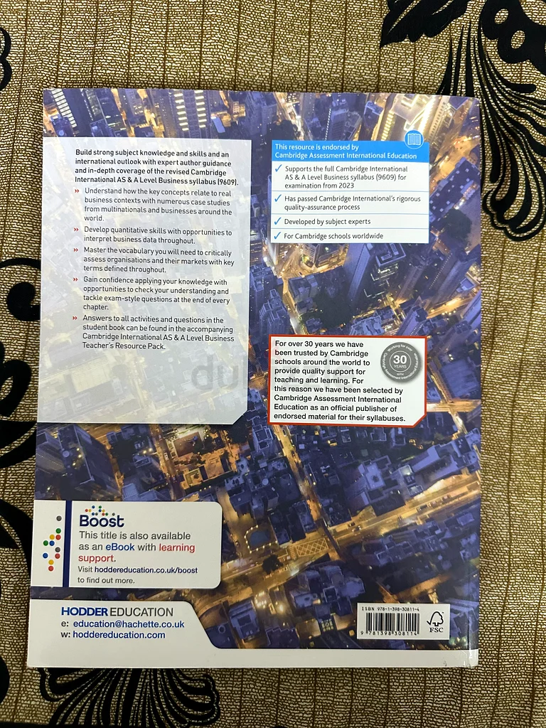 مستوى الأعمال AS / A، كتاب مقرر كامبريدج63226278664835112