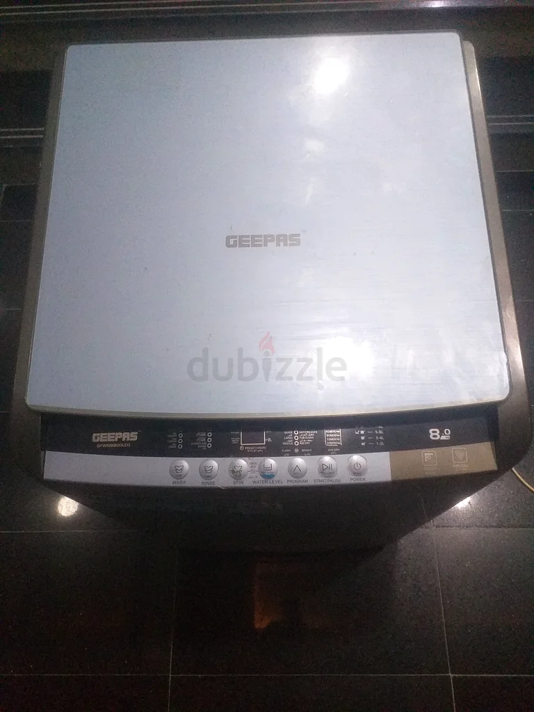 Geepas washing machine top load 8kg  in good condition for sale632452169923861128