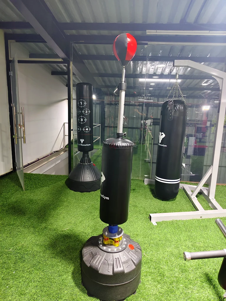 Punching Boxing Speed Bag Trainer Stand With Spinning Bar63253483434370111