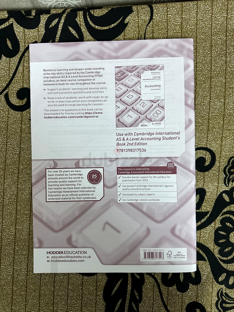محاسبة AS/مستوى A دفتر عمل كامبريدج63226278679042111