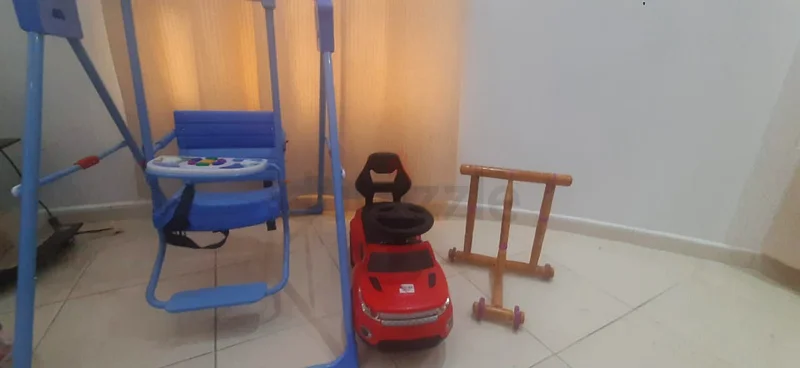 Cute Blue Baby Swing with Music, Baby Car  Baby Walker63204251415297112