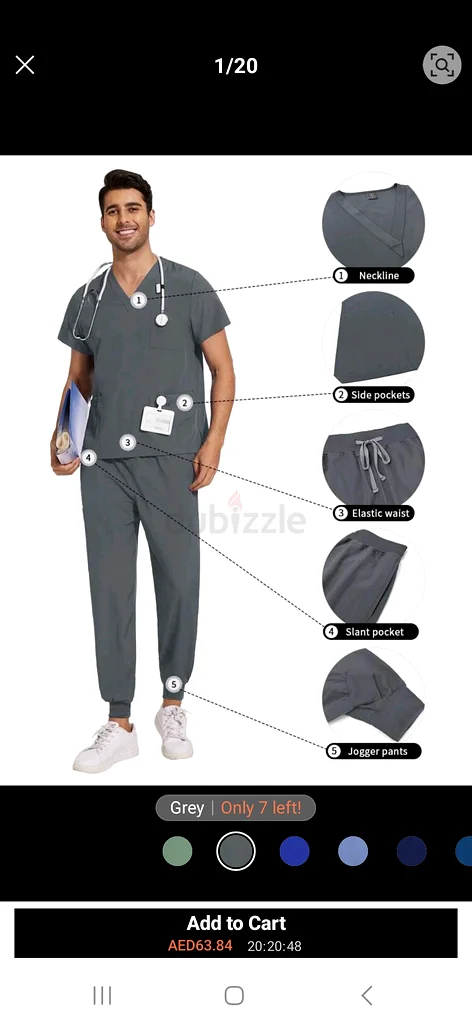Scrub set joggers paint Suit Nurse63222349040770111