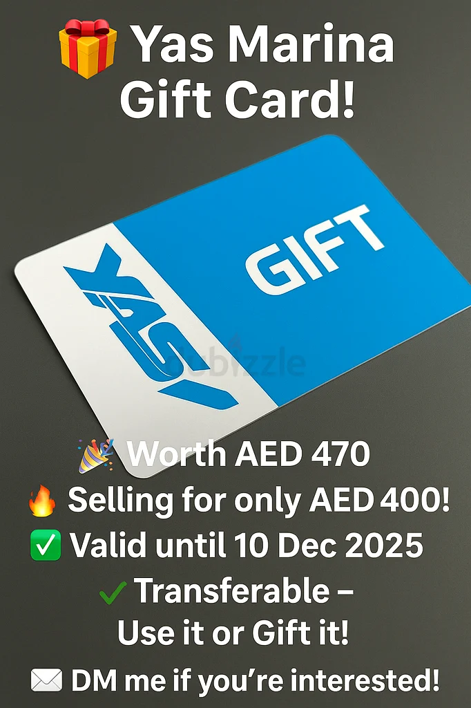 بطاقة هدية ياس مارينا - بقيمة 470 درهم إماراتي (فقط 280 درهم إماراتي)632634957344011117