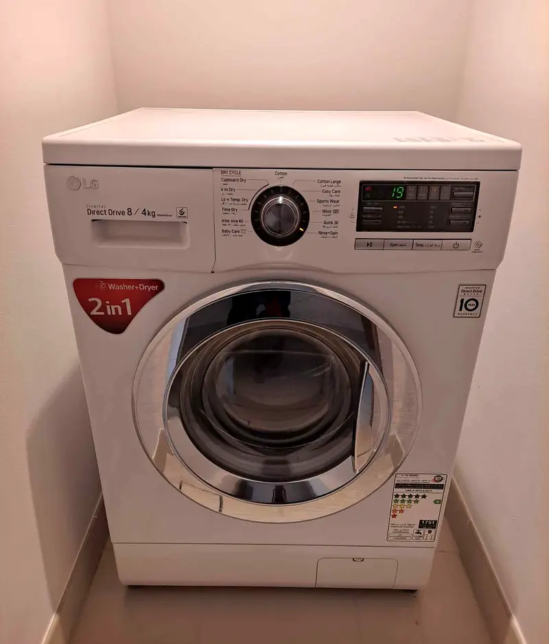 LG 8/4KG washer and dryer Combo