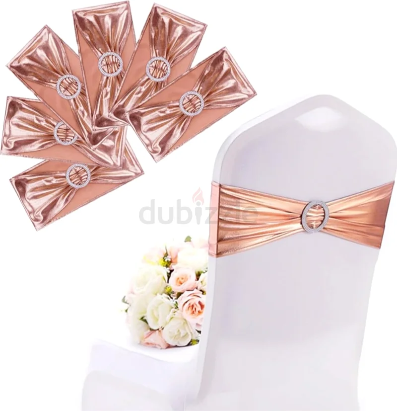 70 White stretch chair covers with 60 chair bows decorations63221860482946111