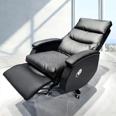 Executive leather revolving  recline chair