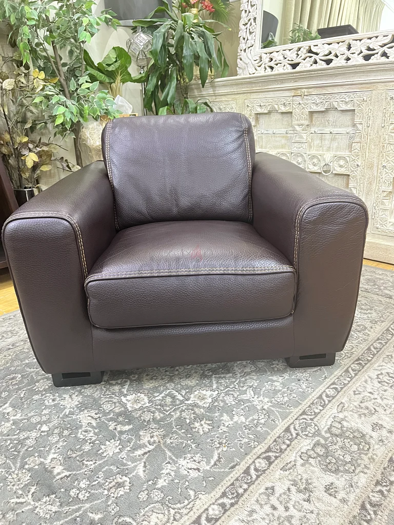 ROCHE BOBOIS Beautiful Leather Arm Chair62863819756801113