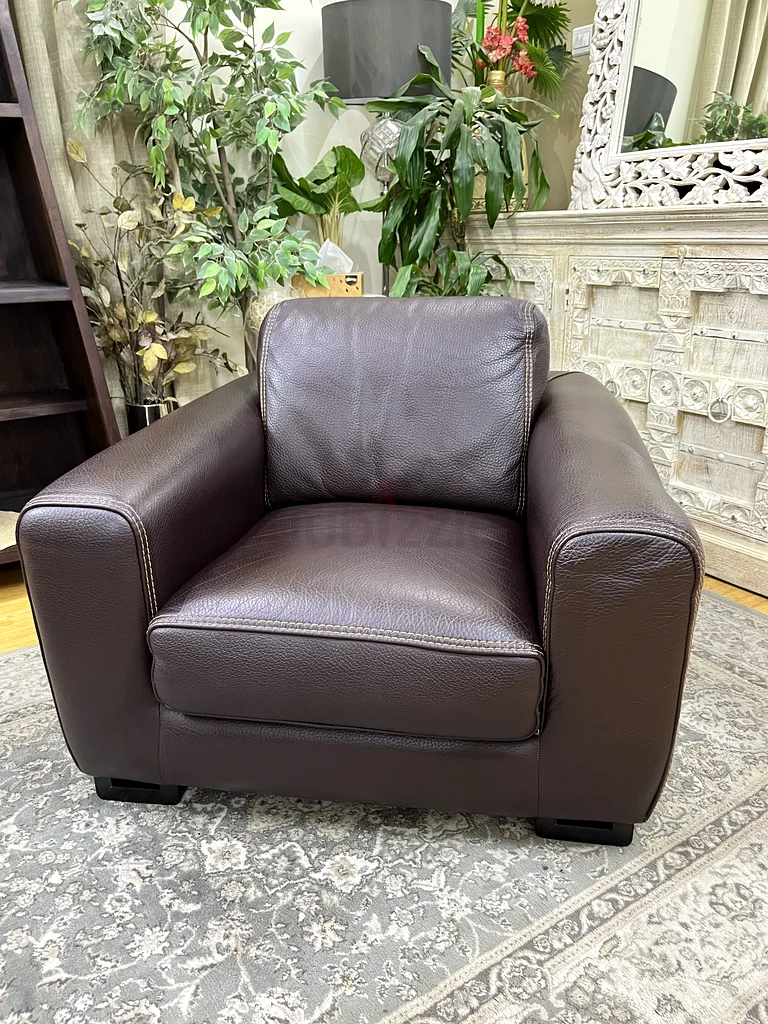 ROCHE BOBOIS Beautiful Leather Arm Chair628638197568011122