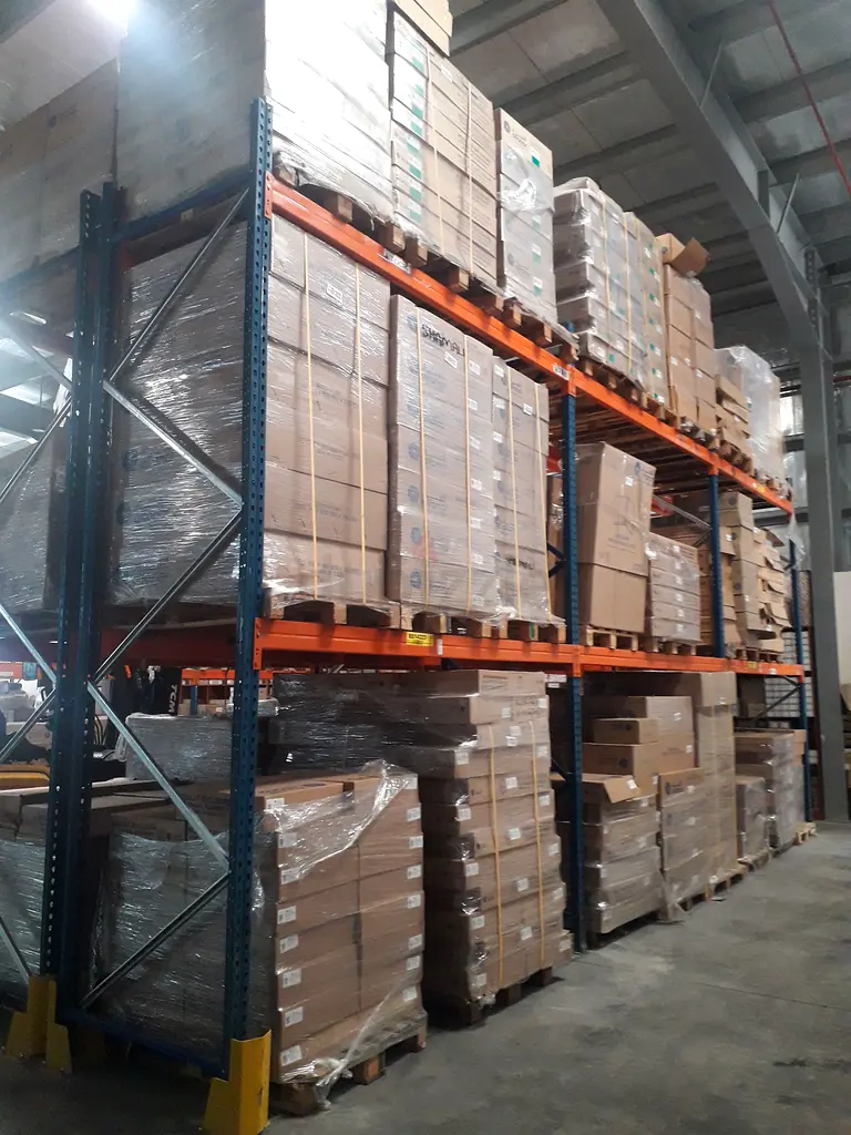 Used Heavy Duty Racks and Shelves with Mezzanine floor