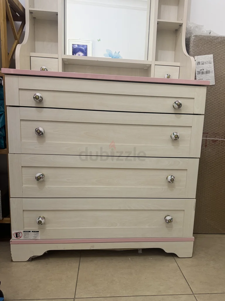 Bedroom set single bed (120x200), dresser and desk62866836893058113