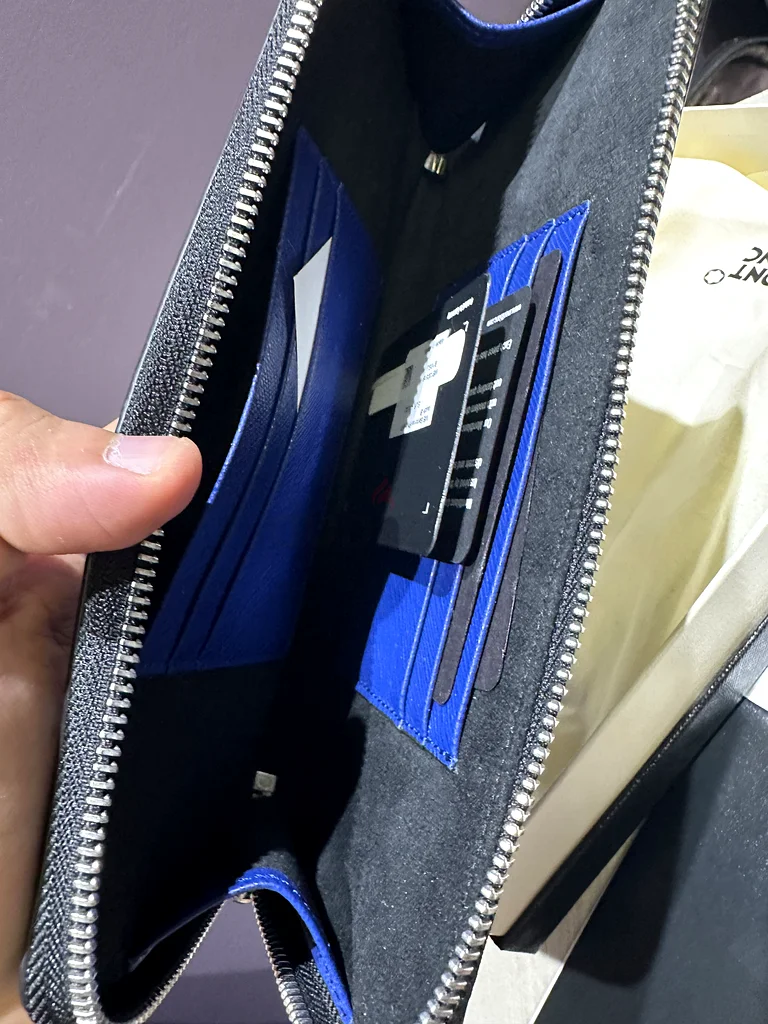 Stylish Blue Montblanc Wallet for Sale63239619256195114