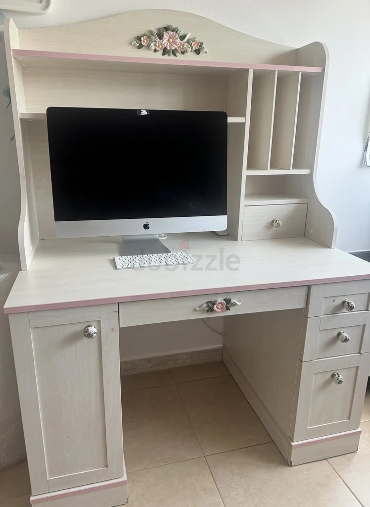 Bedroom set single bed (120x200), dresser and desk62866836893058114