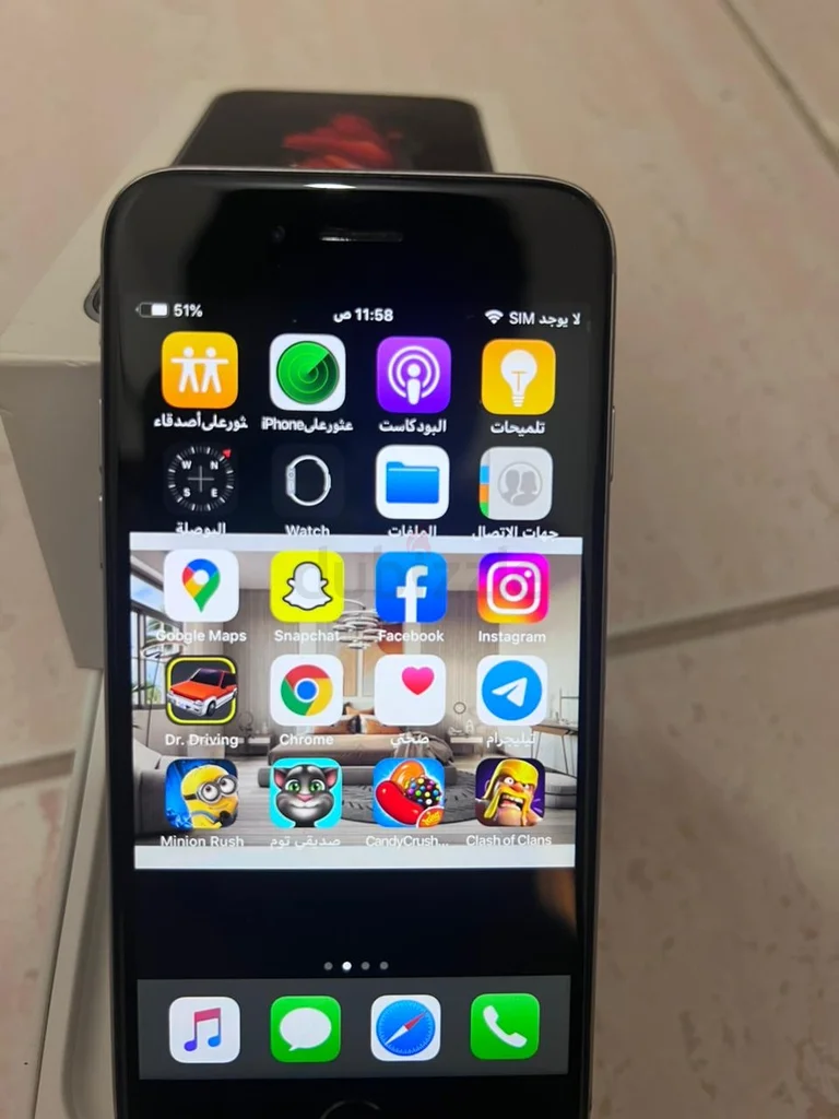 iPhone6 بحالة ممتازة مع الصندوق!62864708947459112