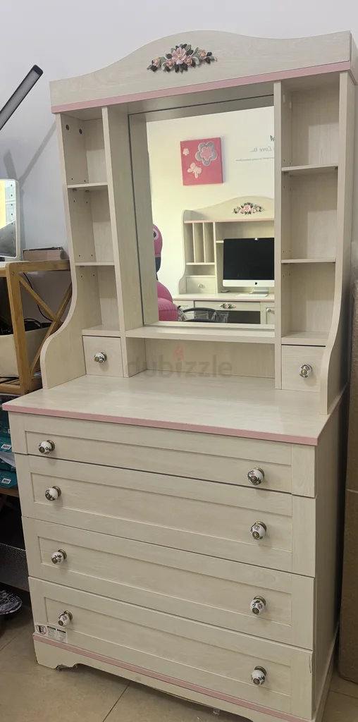 Bedroom set single bed (120x200), dresser and desk62866836893058112