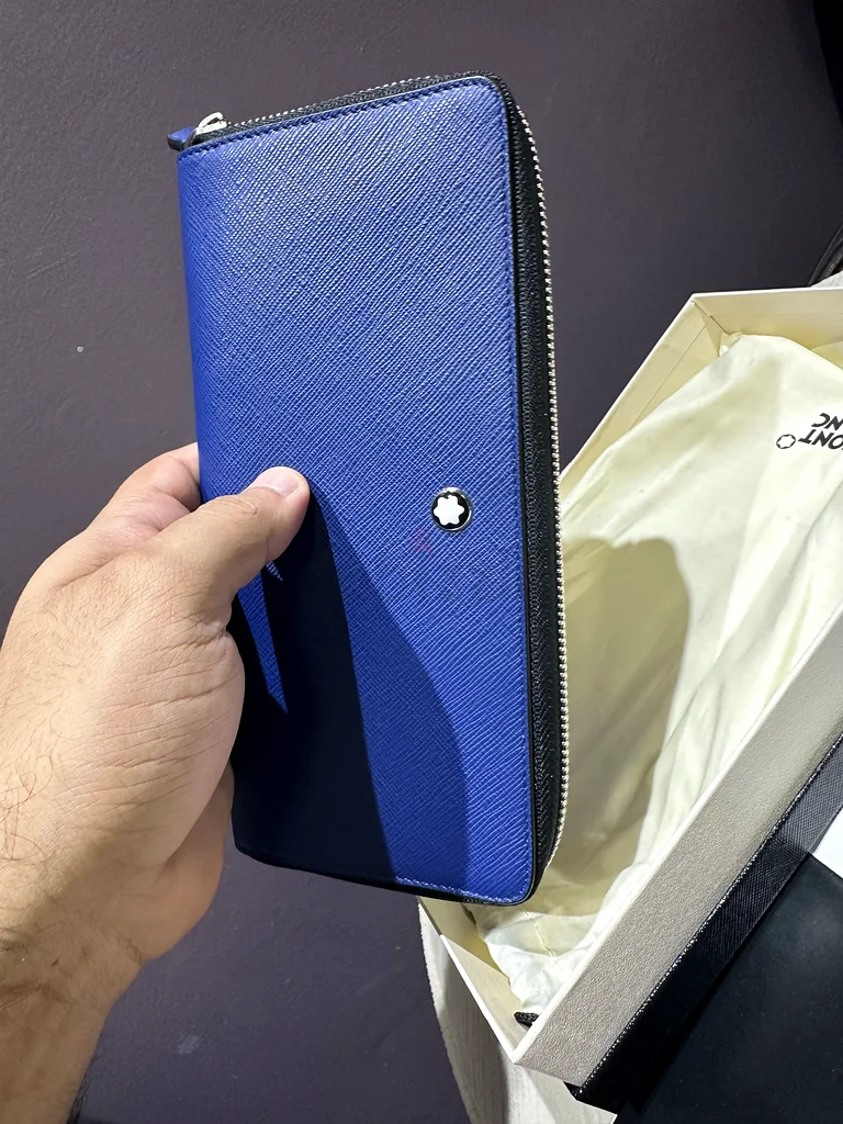 Stylish Blue Montblanc Wallet for Sale63239619256195113