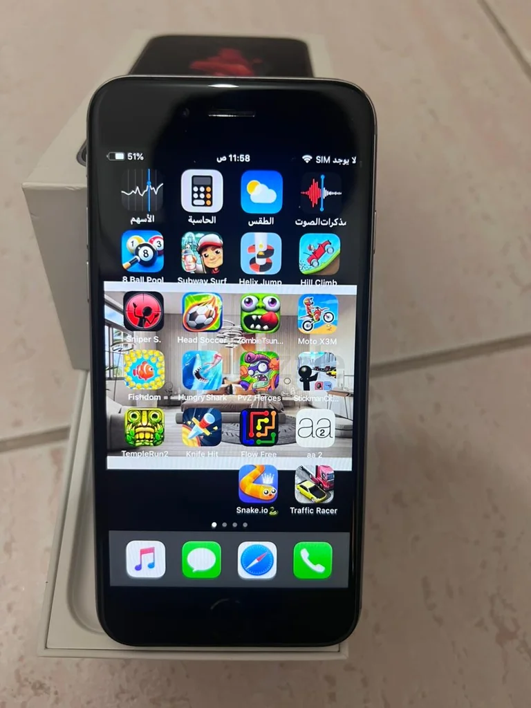 iPhone6 بحالة ممتازة مع الصندوق!62864708947459111