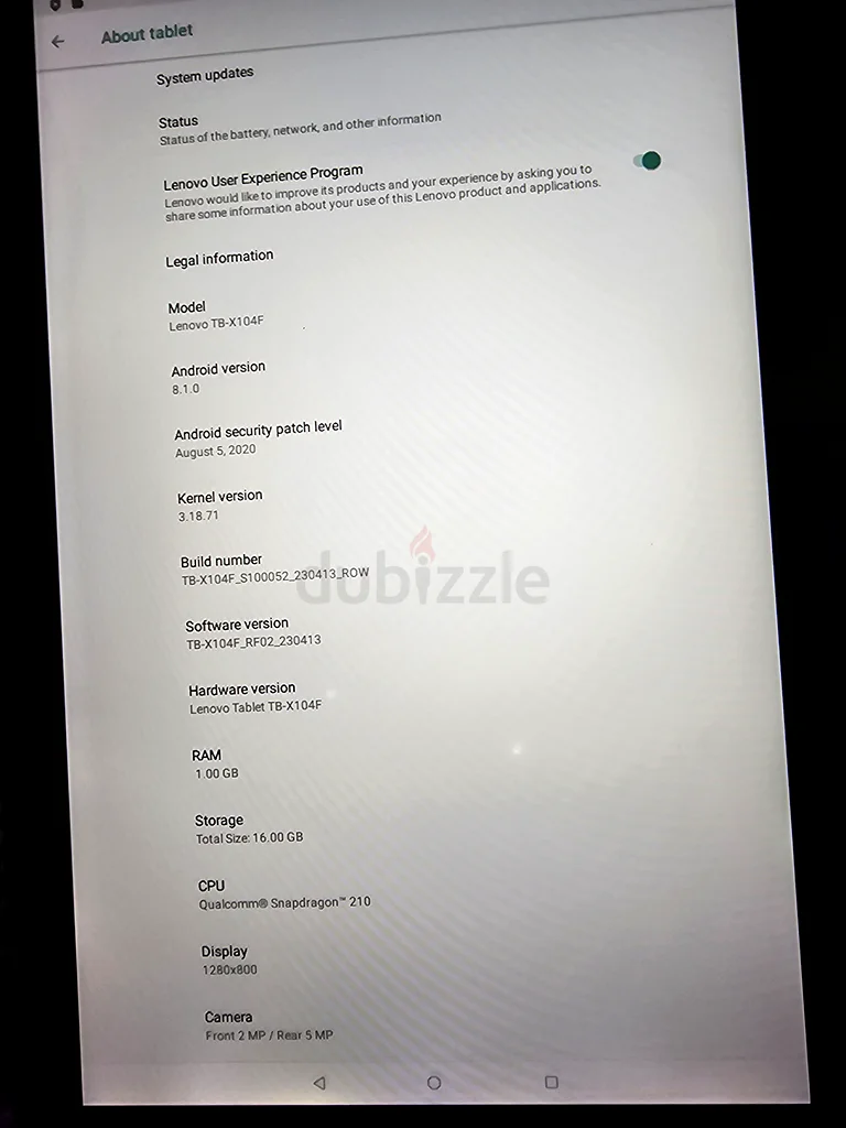 جهاز لوحى لينوفو X104F بحالة جيدة63178904482561111