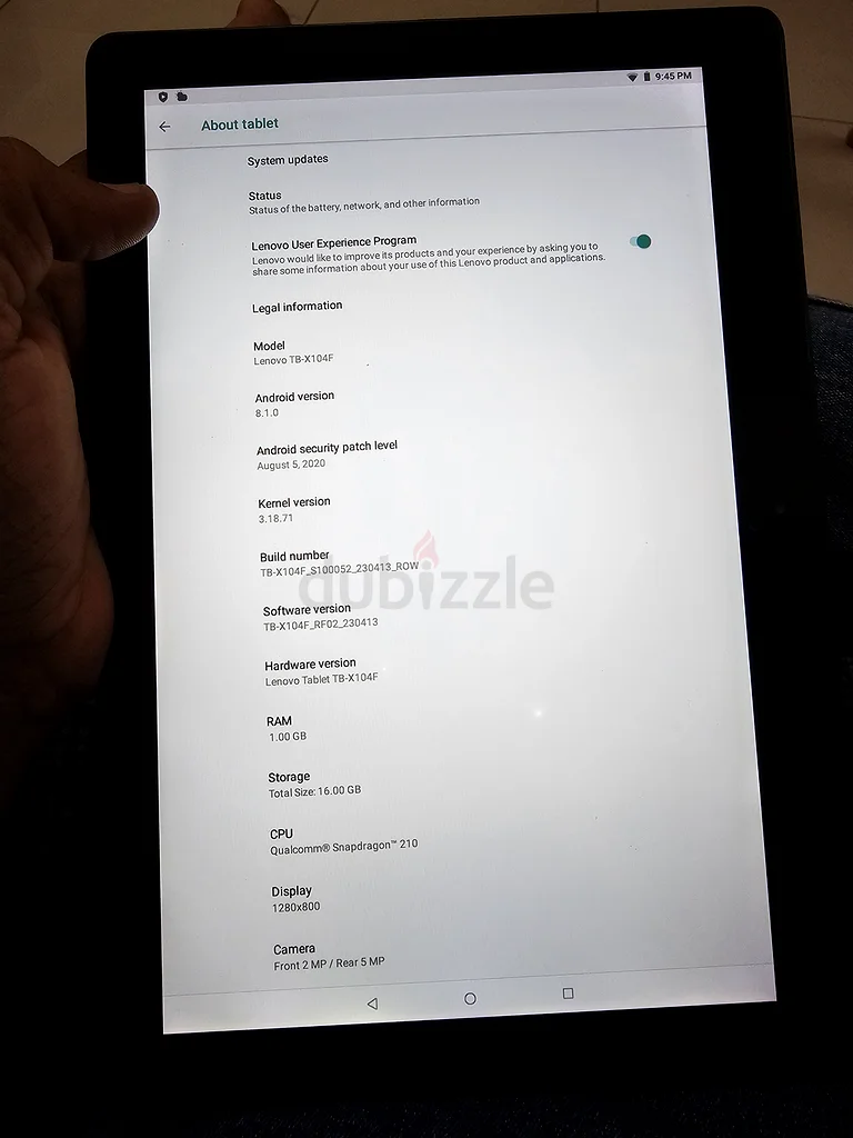 جهاز لوحى لينوفو X104F بحالة جيدة63178904482561114