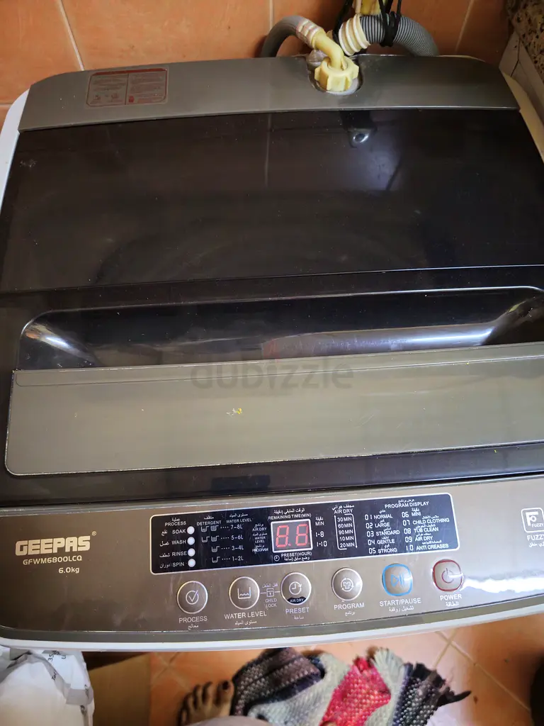 Automatic washingachine with warranty card