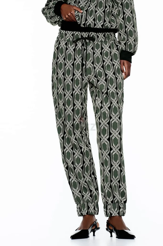 Zara Woman Geometric Print Track Suit Co-ord Set63240125844994112