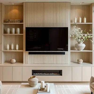 Built in tv wall unit