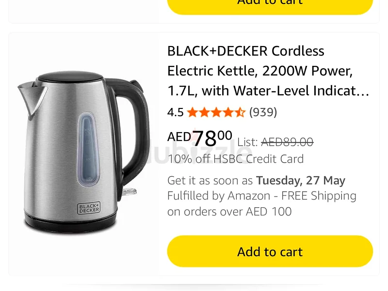 Kettle BLACKDECKER63254502187394111