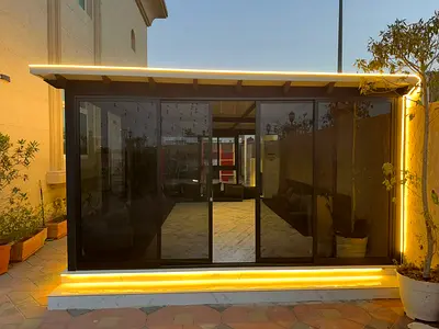 Stylish Outdoor Glass Room