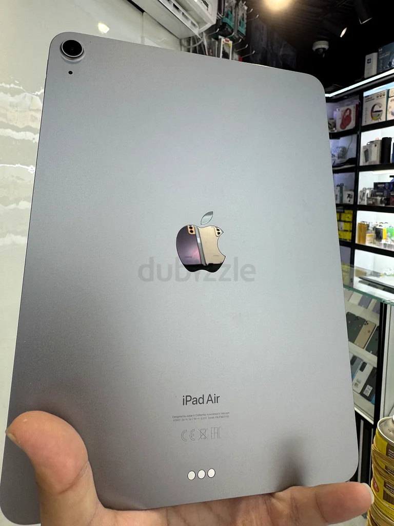 جهاز iPad Air M2 بحجم 11 بوصة وبسعة 128 جيجابايت، مفتوح العلبة فقط، 100٪ بطارية، جهاز آيباد جديد بالكامل، ضمان أبل لمدة 10 أشهر، باللون الفضي63183728212482111