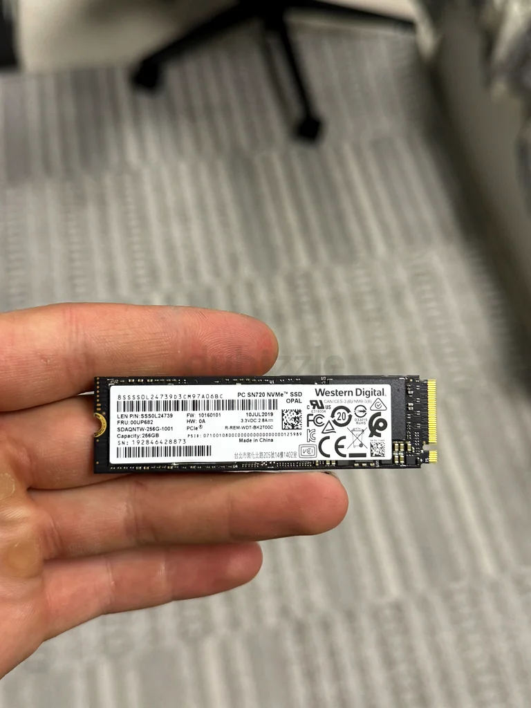 M.2 SSD Western Digital 256GB63168044737155112