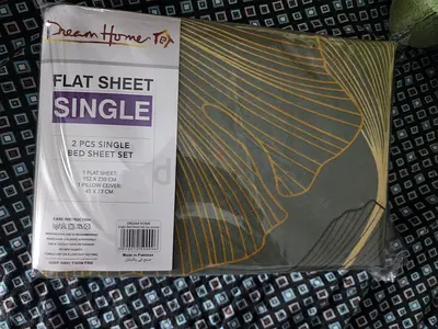 Flat sheet 152x230 cm with pillow   cover 45x73 cm