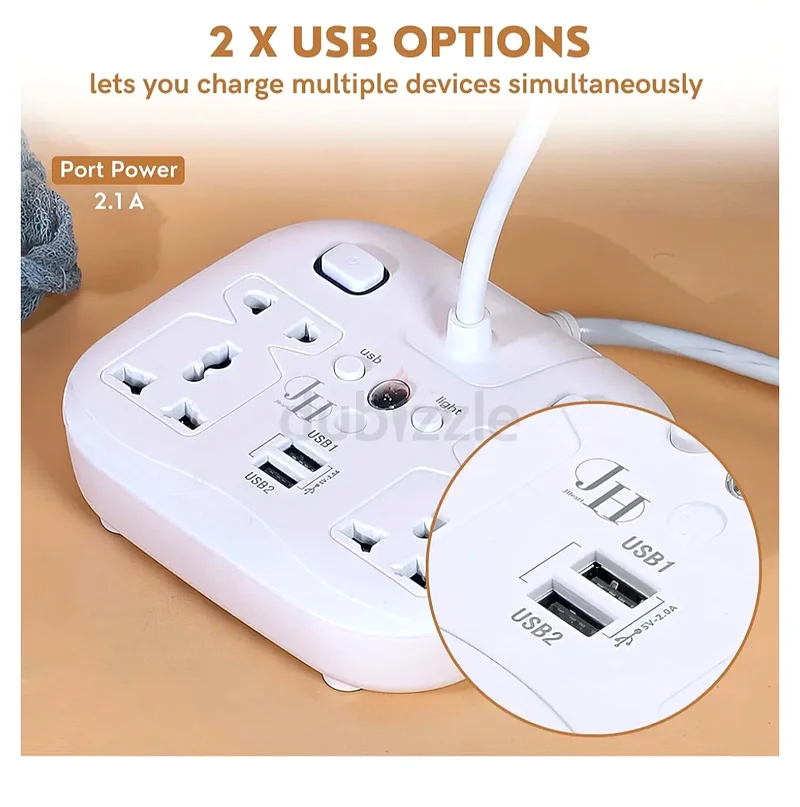 LED Desk Lamp with USB Ports, Power Extension, Dimmable Light  Phone Stand63220831774467111