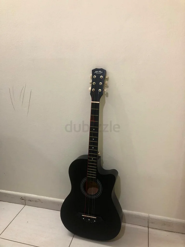 Black Acoustic Guitar - Perfect for Beginners!63201681187458111