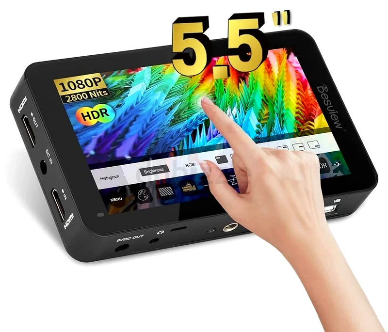 شاشة كاميرا Desview R6 مقاس 5.5 بوصة، سطوع 2800 نت63172676638083114