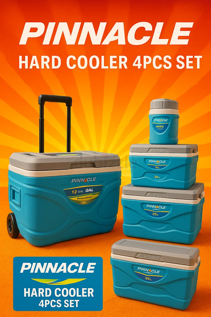 Stay Cool Anywhere: Pinnacle Hard Cooler 4-Piece Set632529407045141113