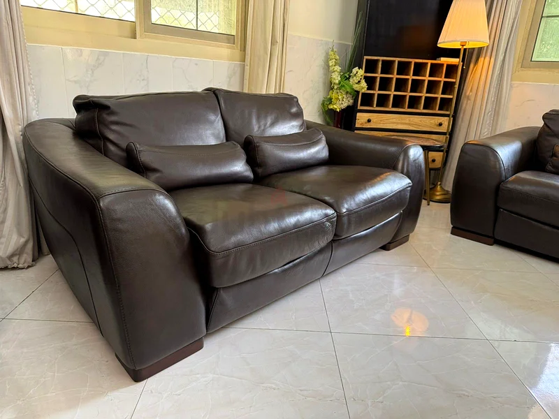 Incanto Italia Brown leather sofas63264085952259112