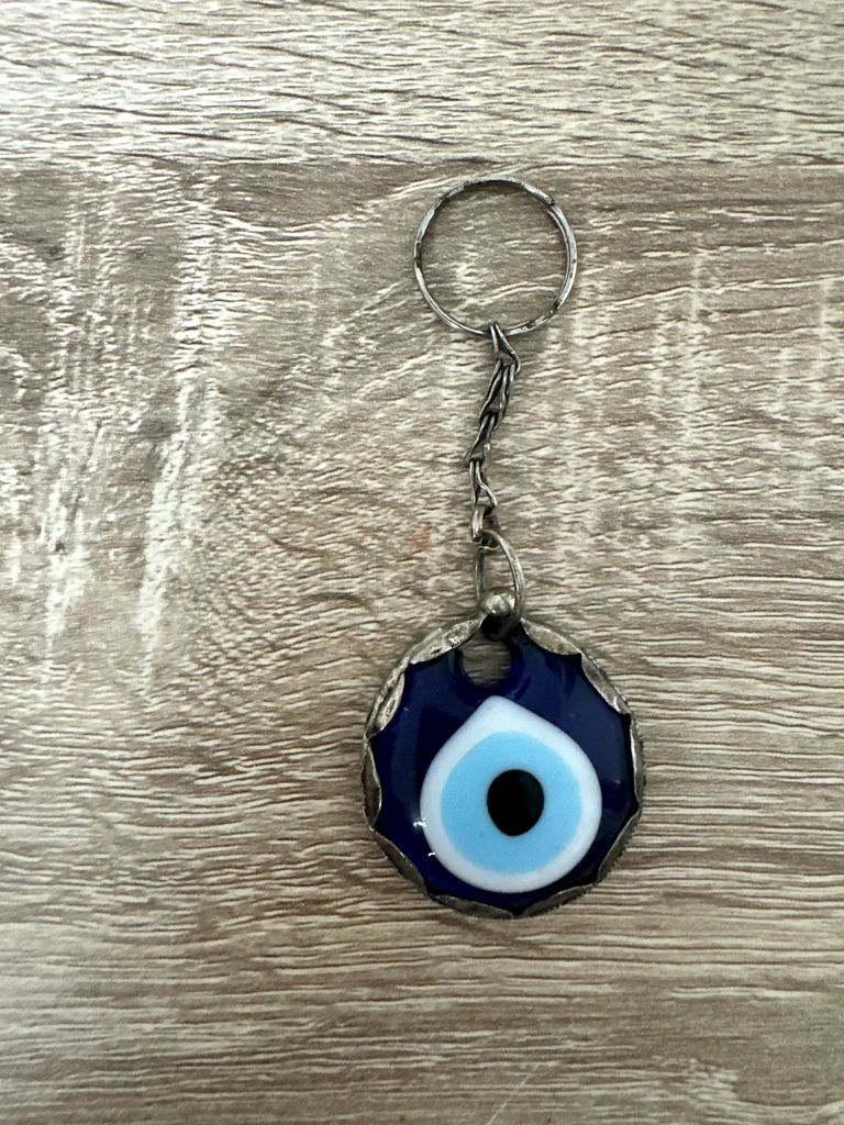 Charming Evil Eye Keychain for Protection silver63222338442115110