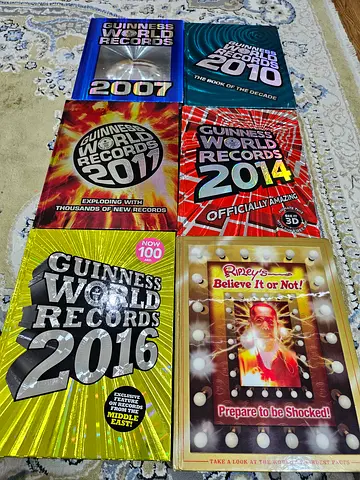 Collection of Guinness World Records Books