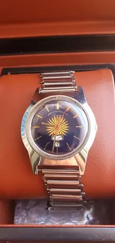 Vintage Sunburst Design West End Watch Handwind Swiss Made Mens Watch - A Timeless Classic!(USED)