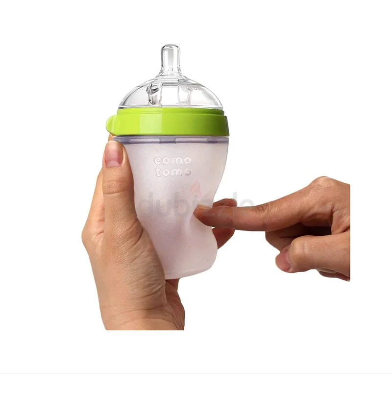 Comotomo - Natural Feel Baby Bottle - Green - 250ml63195106922755113