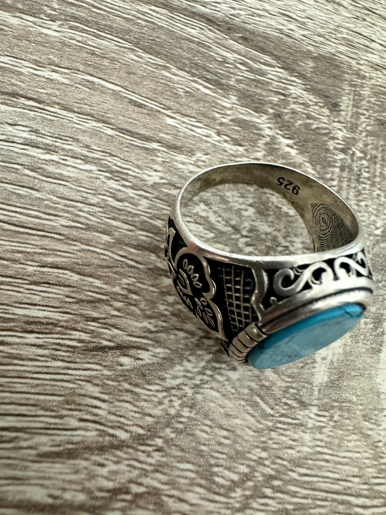 Stunning Turquoise Mens Ring for Sale!63231693984001111