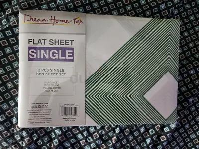 Flat sheet 152x230 cm with pillow   cover 45x73 cm