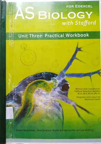 AS Biology Workbook for Edexcel - Essential A Level Resource