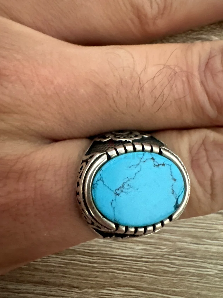 Stunning Turquoise Mens Ring for Sale!63231693984001110