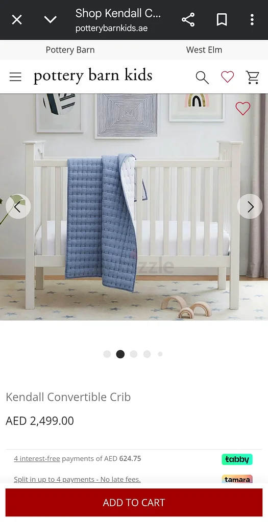 Pottery Barn Crib for sale63230186592899112
