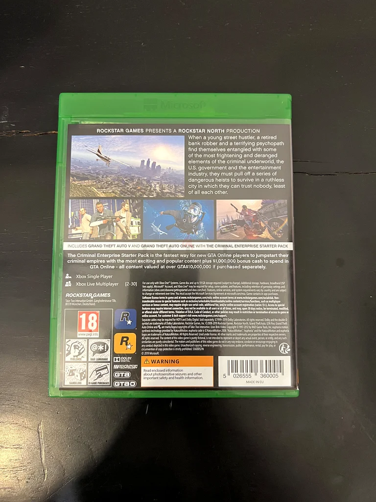 XBOX ONE GRAND THEFT AUTO V63174330685826112