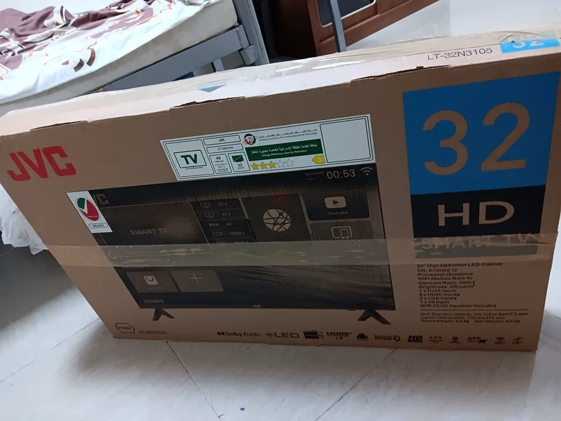 تلفاز ذكي JVC 32 بوصة جديد بالكامل - في علبة غير مفتوحة!63165714928386111